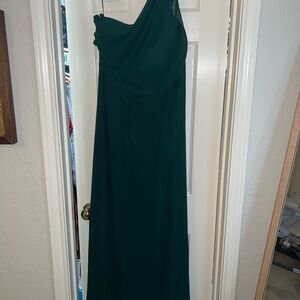 Birdy Grey One-Shoulder Emerald Dress